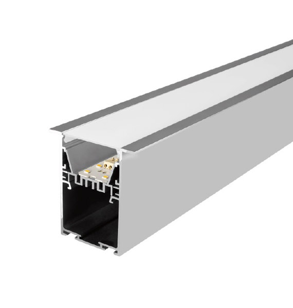 AS5075-R1---New Choice for Recessed LED Aluminum Profile: Installation with U-shape Bracket, German PMMA Diffuser, Built-in Power Supply, Easy Installation and Maintenance Achieved