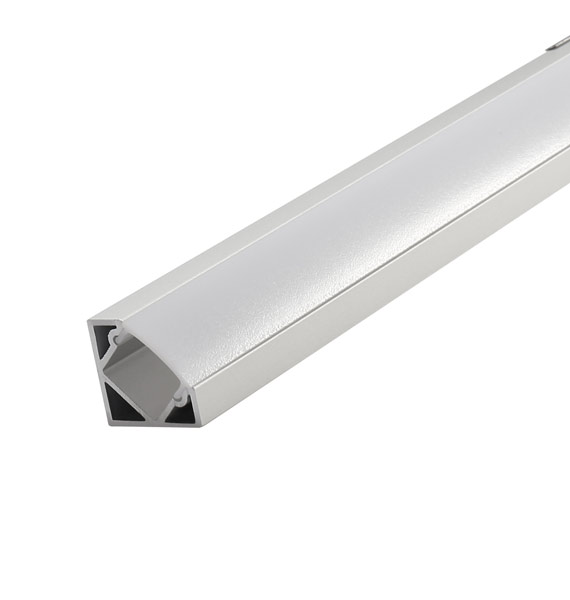 CR1818---Surface - Mountable 6063 LED Aluminium Profile: Diamond - shaped Design, Adaptable to 90° Corners of Furniture, Creating Ideal Indoor Lighting with 3 - Year Warranty