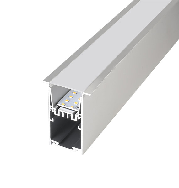 AS3875-R1---High-quality Choice of Lighting Profile: LED Aluminum Profile, German PMMA Diffuser for Soft Lighting, Creative CNC Leak-proof Endcap, Click-in Tray for Easy Installation and Maintenance, Multiple Installation 
