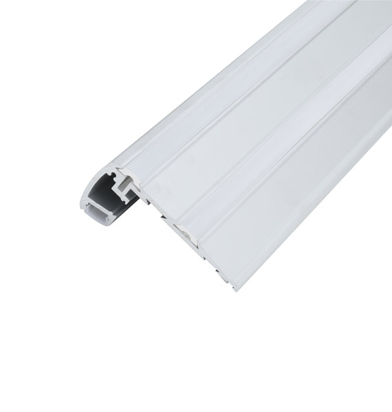 ST002---Preferred Choice for Lighting the Edges of Stairs and Platforms: LED Aluminium Profile, Dual-mode Lighting, Anti-slip Rubber Coverage, Suitable for LED Strips within 10mm Wide, 3-year Quality Assurance