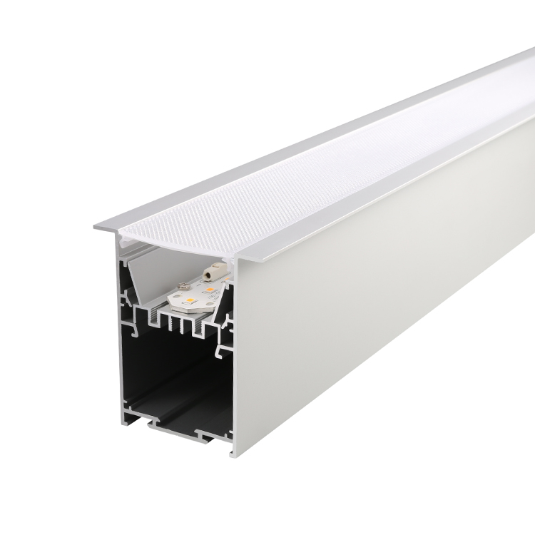 ES5075-R1---Improved Design, led aluminum profile: Built-in Drive Design, More Diffuser Options Available. Micro-prism Diffuser Creates Low-glare and Comfortable Visual Experience.