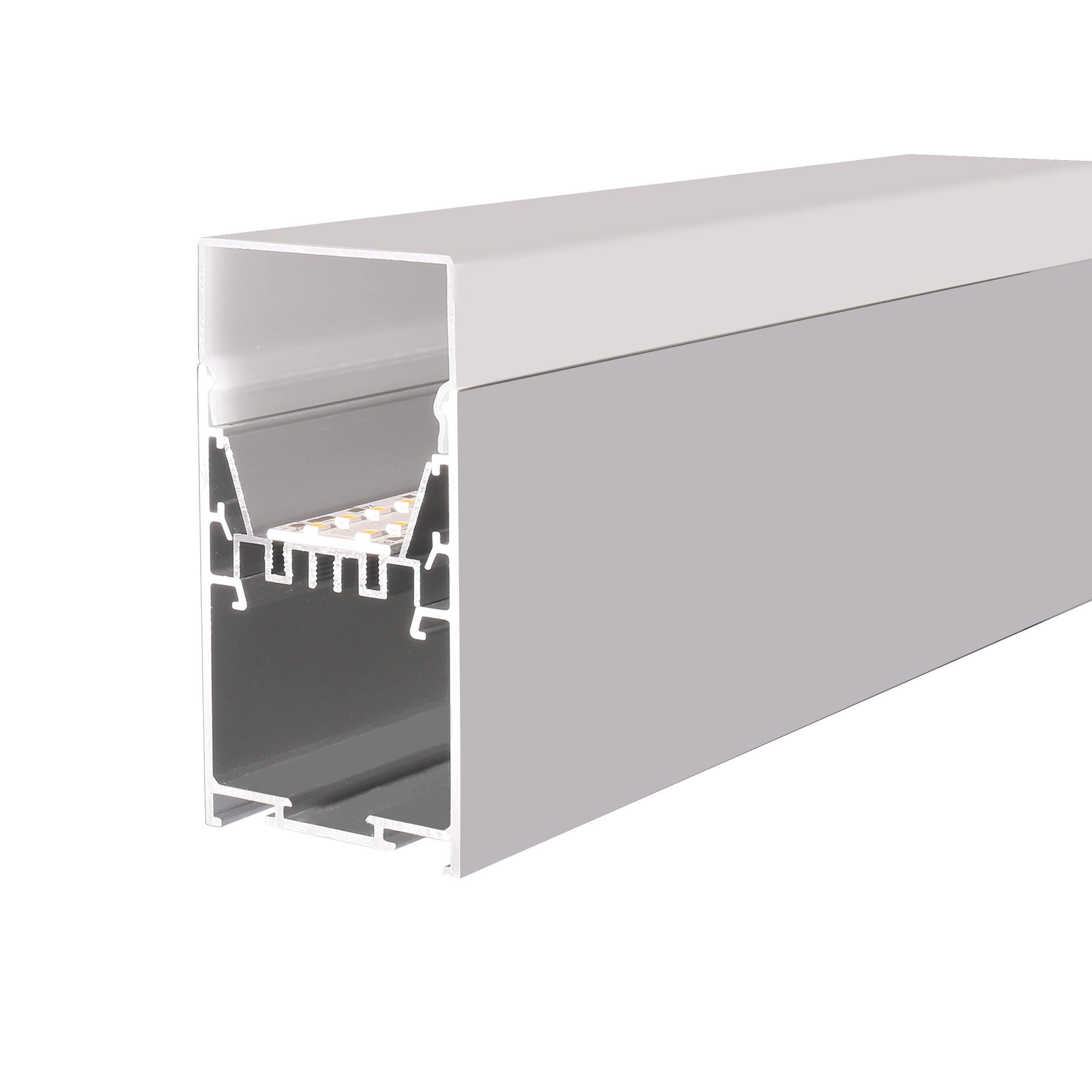 AS5075-AD---Multi - led aluminum profile: U - shaped PC Diffuser, Built - in Power Supply, Creating Smooth Lighting Effects