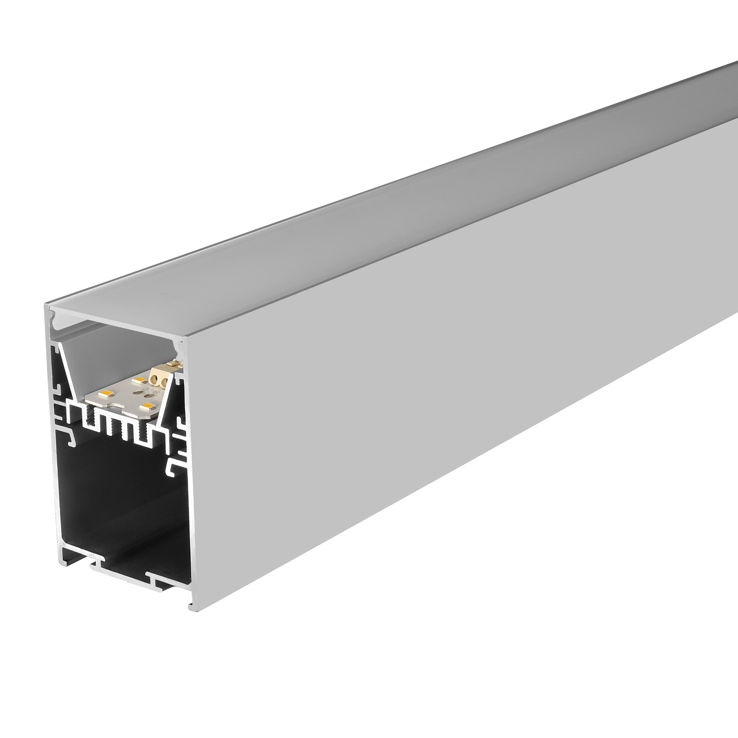 AS5075-A1---led aluminum profile, German PMMA Diffuser for Even Lighting, Built-in Linear Power Supply, Slim and Beautiful, 3-year Worry-free Warranty