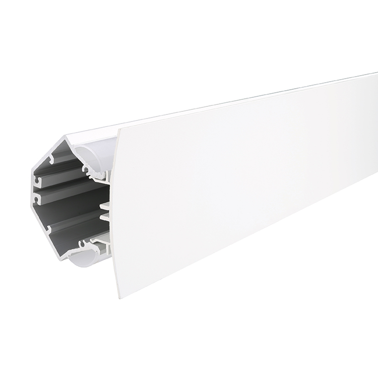LG7676---Surface Mount Drywall Plaster Gypsum Alumnium Led Profile Ceiling Light Lighting Black Strips Channel