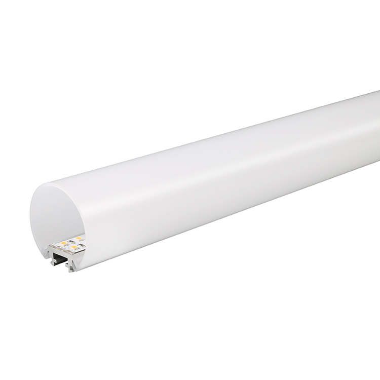 Round40---Suspended Anodized Aluminium Profile Extrusion Channel for LED Strip Light Silver Black Light Led Profile