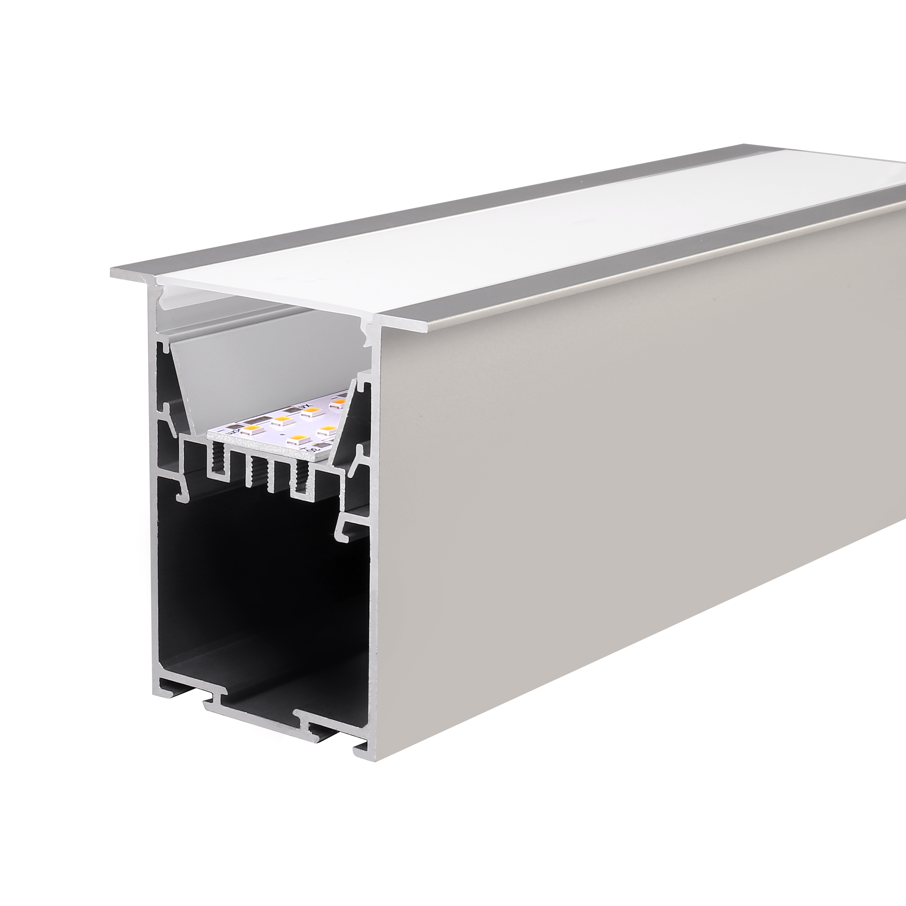 AS5075-R1---New Choice for Recessed led aluminum profile: Installation with U-shape Bracket, German PMMA Diffuser, Built-in Power Supply, Easy Installation and Maintenance Achieved