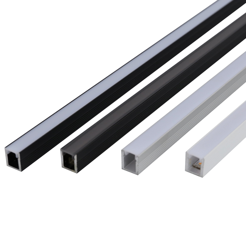 Slim 8*9mm Surface Mounting Aluminum Led Edge Lit Profile For Strip