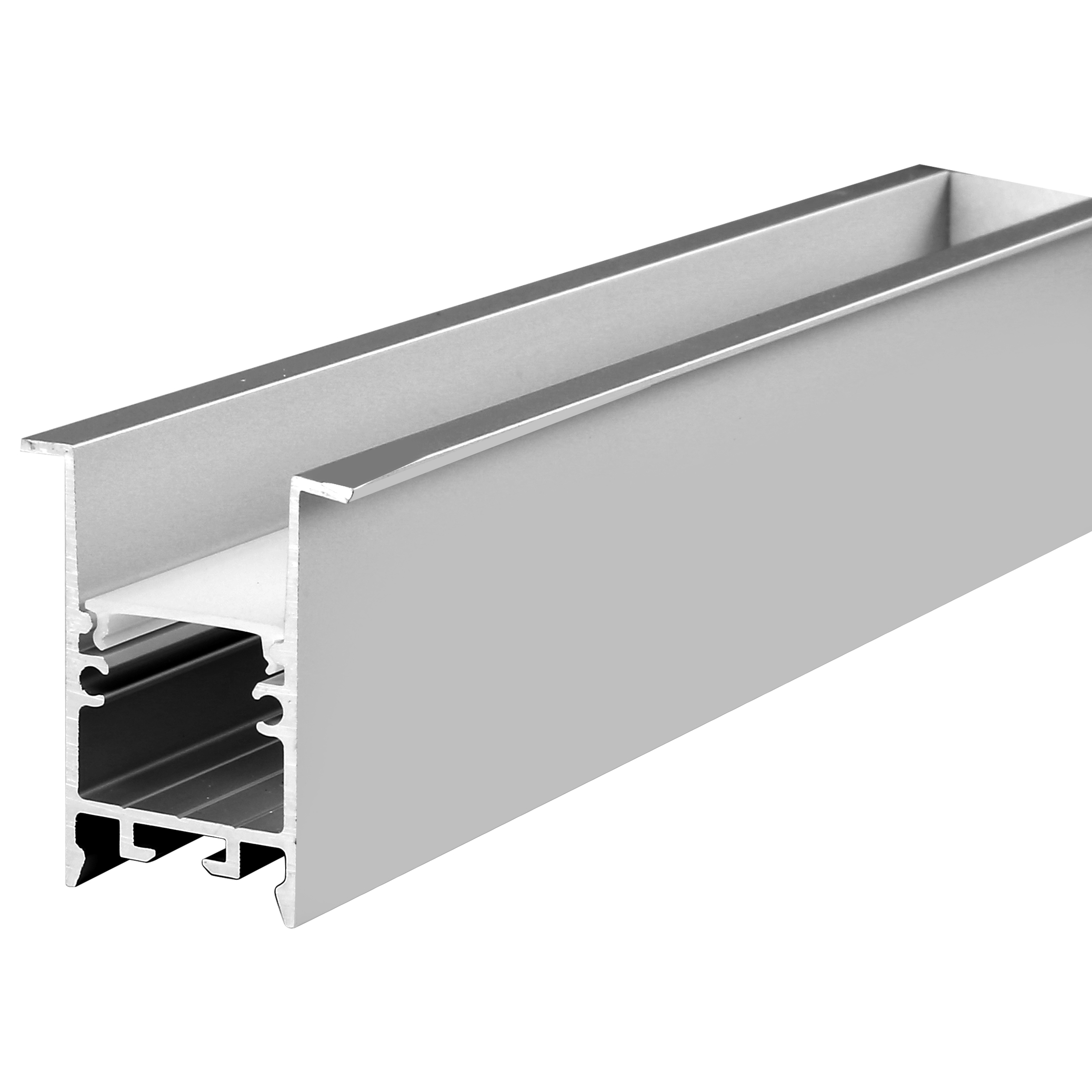 RD2542---Recessed Aluminium Extrusion 2 Meter Led Profile Silver White Black Led Channel Aluminium Profile for Led Strips