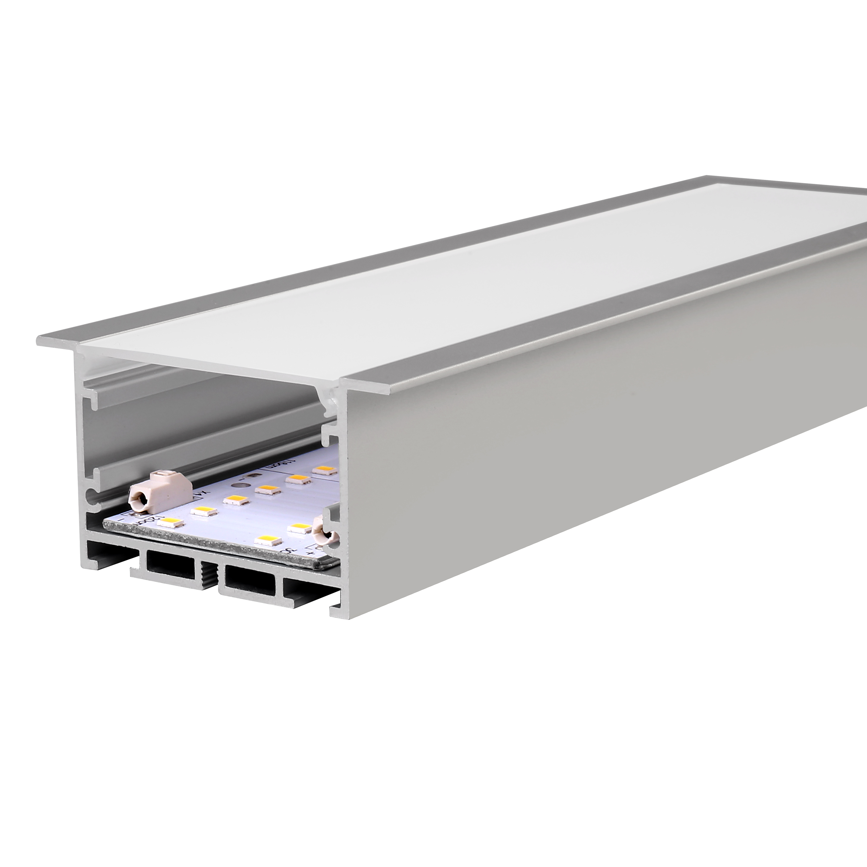 RC5032-A---Recessed Aluminium 2 Meter Led Profile Silver Black Led Channel Profile Extrusion Channel for LED Strip Light