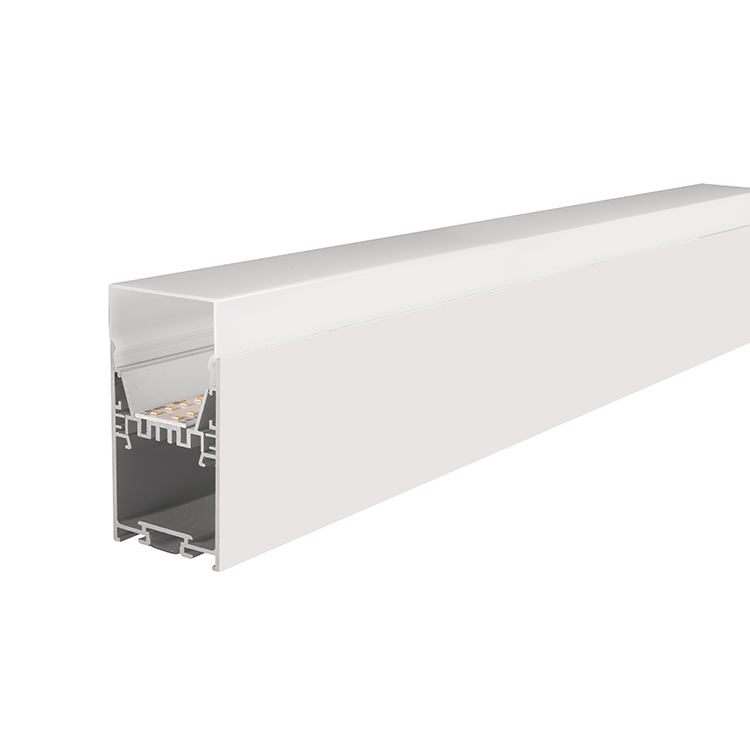AS5075-BD---U-shape Diffuser Creates Smooth Lighting Effects, led aluminum profile, Built-in Linear Power Supply, Freely Switch between Direct and Indirect Lighting in the Same Size, 6063 Grade Aluminium Material