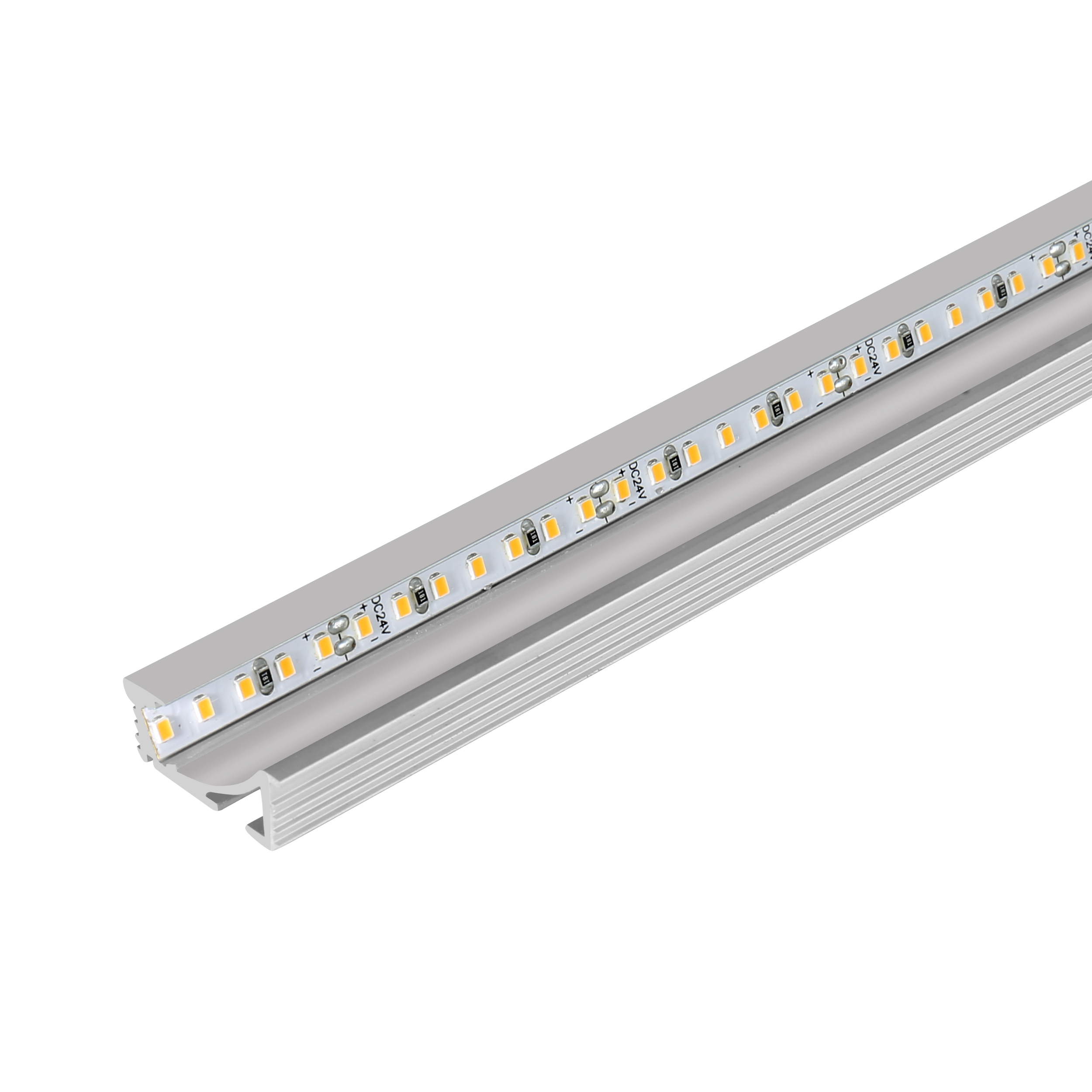 RC2309---Super Slim Anodized Aluminium Extrusion Bookself 2m Recessed Led Profile White Black Led Channel