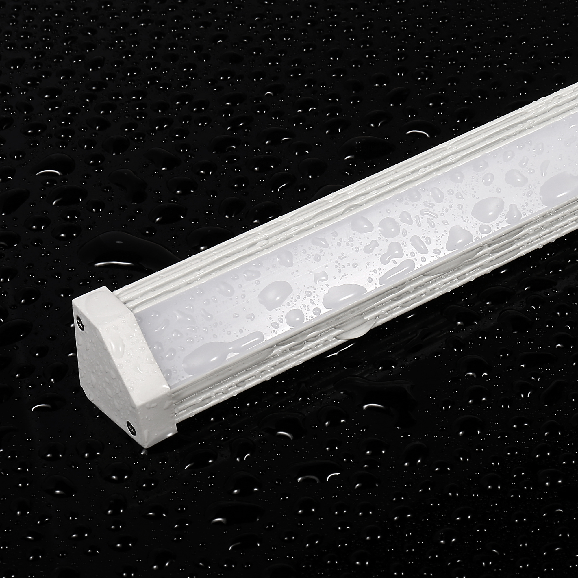 IP1919---Fully - Accessorized Angular LED Aluminum Profile: IP65 Waterproof, Suitable for Walls, Windowsills and Outdoor Security Lighting