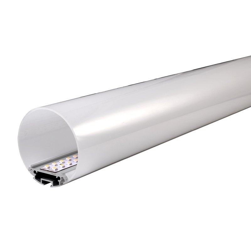 Round 60-B—Led Suspended Light Round Led Aluminum Profile Office Lightings PC Milky Anodized Aluminium Profile