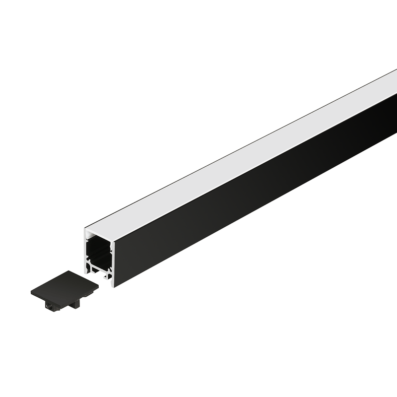 AS2025—High – Surface Mount or pendent Aluminum Profiles LED lighting with PMMA Opal diffuser for Soft Lighting – Heightened profile design
