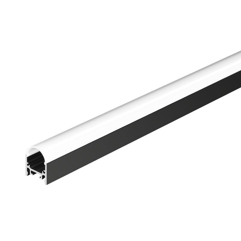 AS2025-R—High – Surface Mount or pendent Aluminum Profiles LED lighting with PMMA Opal diffuser for Soft Lighting – Dome diffuser design