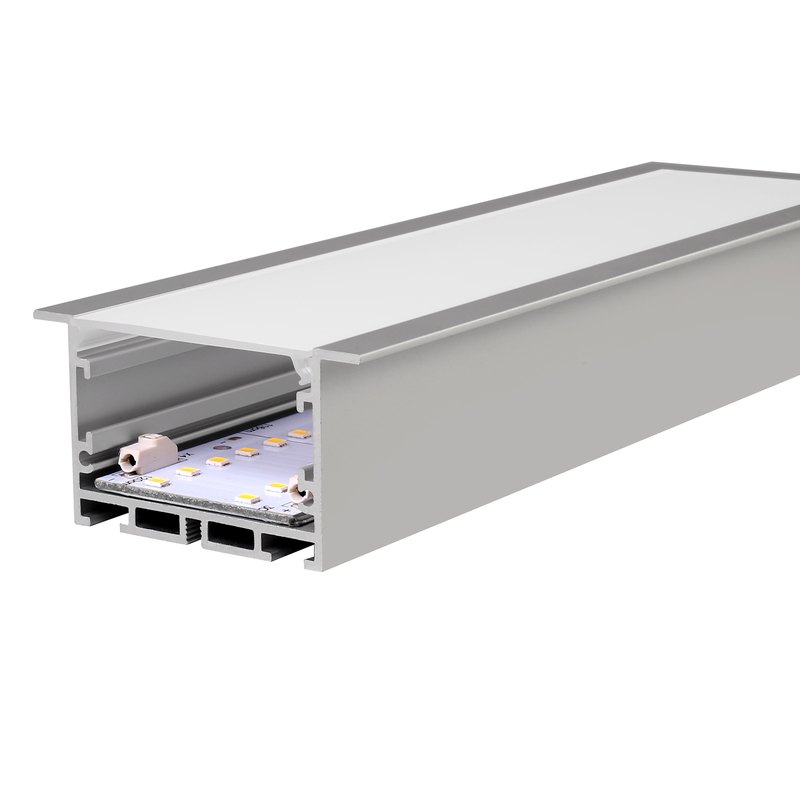 RC5032-A—Recessed Aluminium 2 Meter Led Profile Silver Black Led Channel Profile Extrusion Channel for LED Strip Light